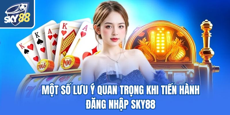 Một số lưu ý quan trọng khi tiến hành đăng nhập Sky88